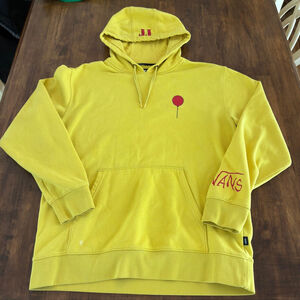 Vans x IT “You’ll Float Too” Hoodie Yellow Pennywise Balloon Size Large